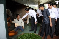 Người dân vùng chè Thái Nguyên được hỗ trợ máy sao chè hiện đại